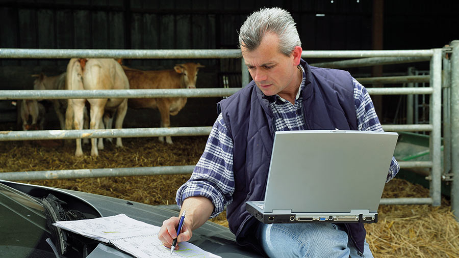 farmer laptop